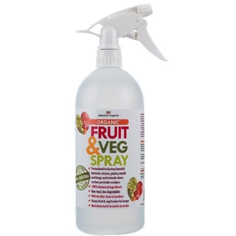 FRU001 #1. Absolute Organix Fruit & Veg Spray 500ml