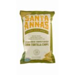 00519600001035-00519600001035-185g_01. Santa Annas Corn Tortilla Chips 185g - Cream Cheese & Chives Flavour
