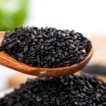 the-spoon-contains-northeast-black-sesame-13722384. Black Sesame Seeds 500g
