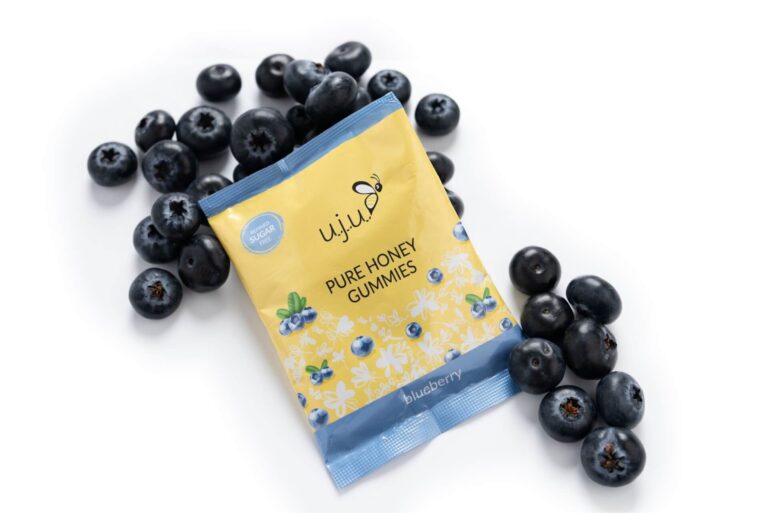 blueberry-small. Uju Honey Gummy 33g Blueberry