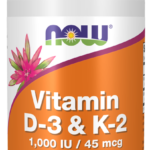 0369_v10. Vitamin D3 K2 - 1000iu NOW Foods