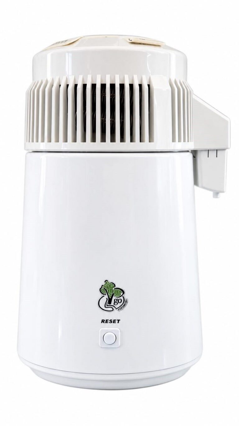 47 #3. Go Natural Water Distiller, White with Glass Collector bottle (GCB)