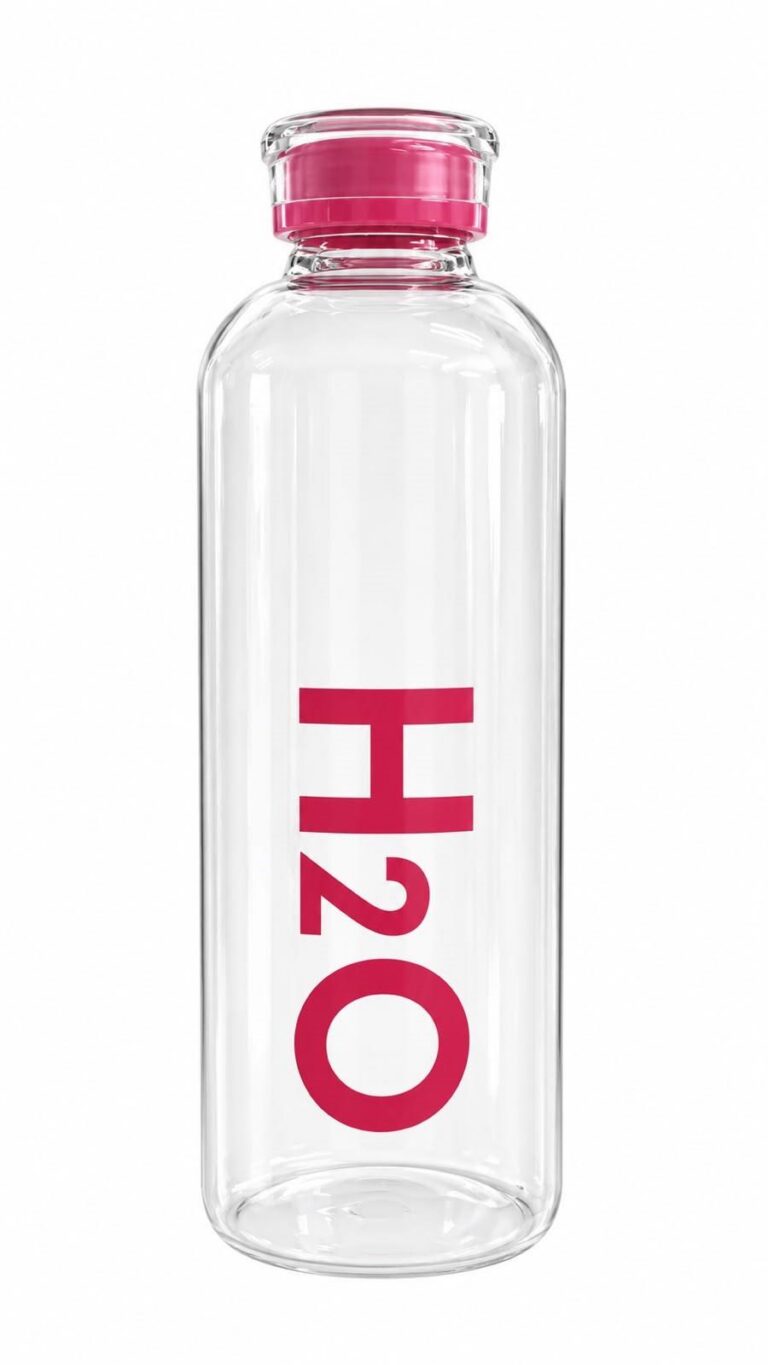 H2O GLASS WATER BOTTLE #1. H2O Glass Water Bottle