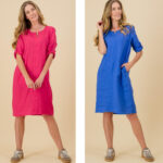 88d5d7bd-43de-437a-8475-3d263c4f56b0. LINEN DRESS W/TAB