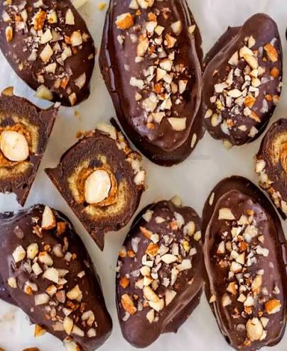images ergtregrshg. 1 Almond Date dipped in chocolate wrapped seperately