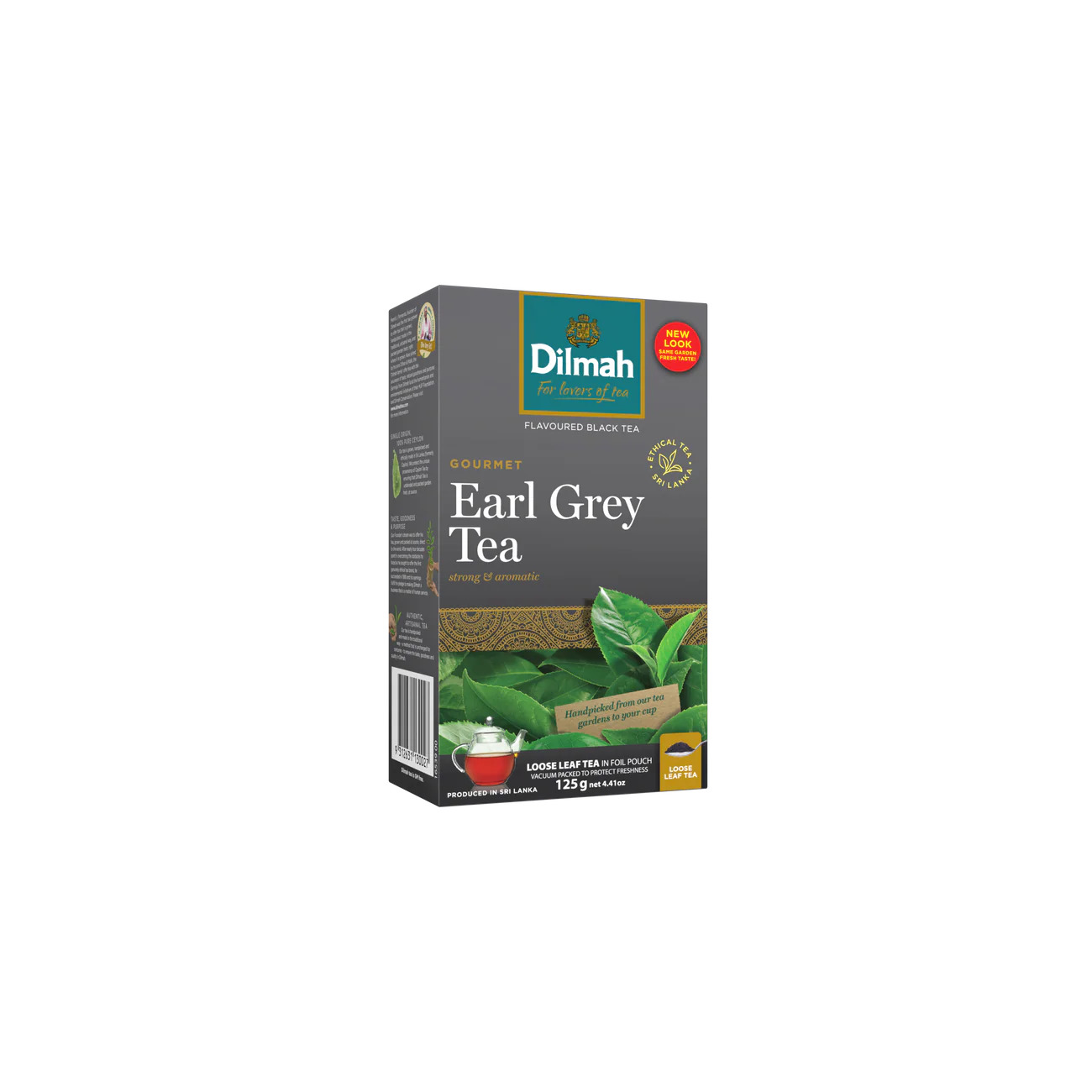 siproduct-3524-3390-111f89683421c89727b56c7225a52f7576ab4ae3 gourmet_-_leaf_tea_-_125g_x_12_-_earl_grey_-_80102. Dilmah Gourmet Earl grey loose leaf Tea 125g