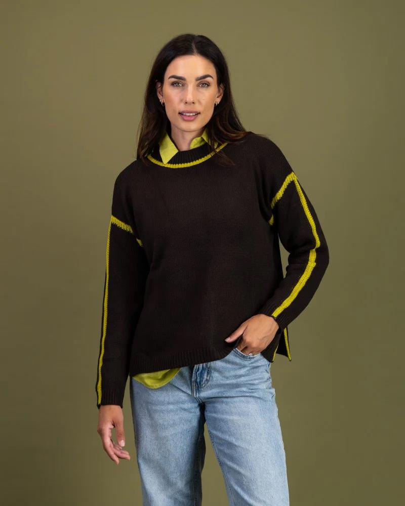 siproduct-3599-3388-97e498da25d8691915eba0102e5f6d8b5f436308 soul_knt80_contrast_stitch_knit_mole__3_custom. CONTRAST STITCH KNIT SWEATER