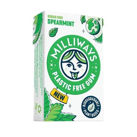 images gtregetrg. Milliways - Peppermint Gum 10 pcs Sugar Free
