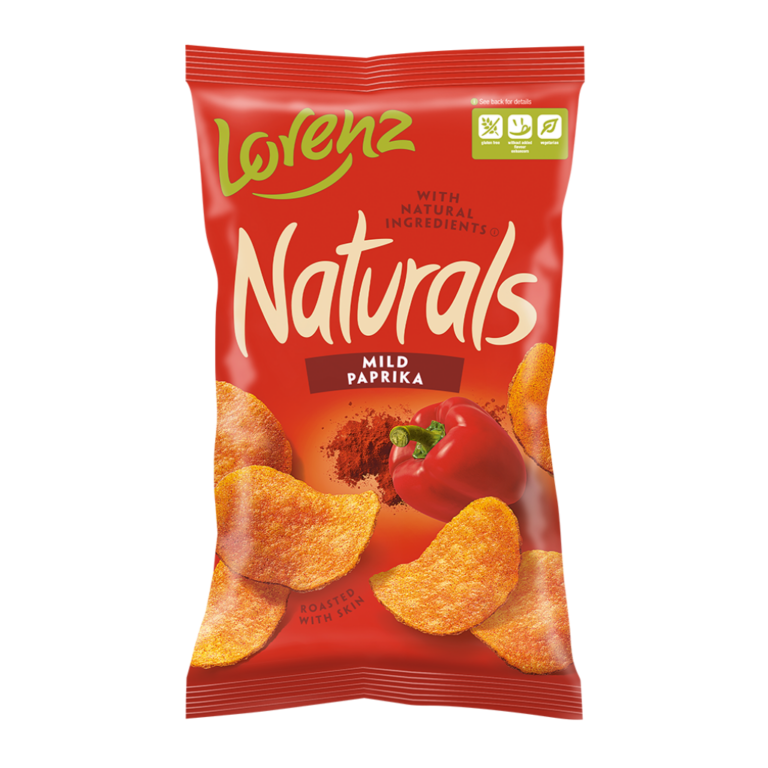 21003548_naturals_mildpaprika_100g_nm_fop_web_imag. Lorenz Natural Paprika Chips 100g