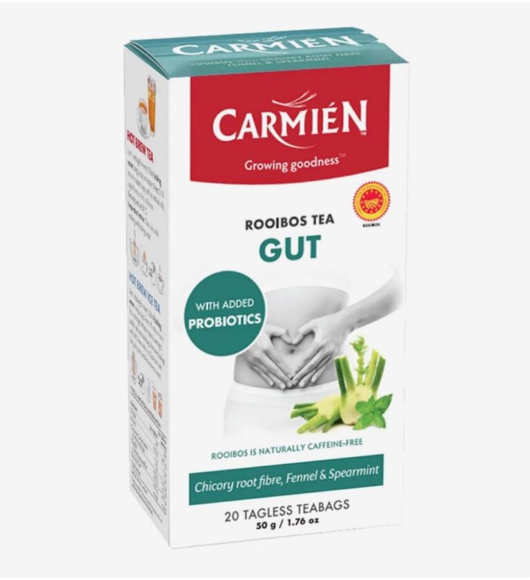 whatsapp image 2026-10-16 at 15.51.31. GUT Rooibos Tea Blend Chicory Root Fibre, Fennel & Spearmint with added probiotics 20 teabags