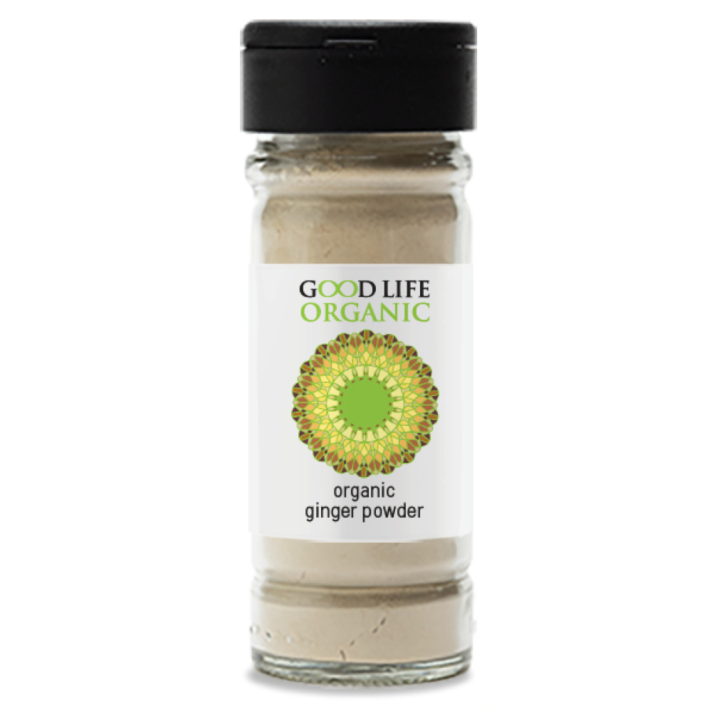 siproduct-409-3237-a05ddfed1ac0cc9b45519229c6ce547e36612403 gl_bottle_spice_1000p_gingerpowder. Good Life Organic Ginger Powder 45g